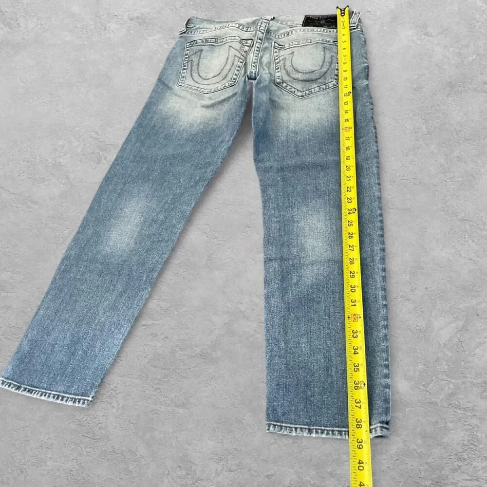 True Religion Danny Tapered Jeans Men's 32x27 Blue Wash Y2K Streetwear